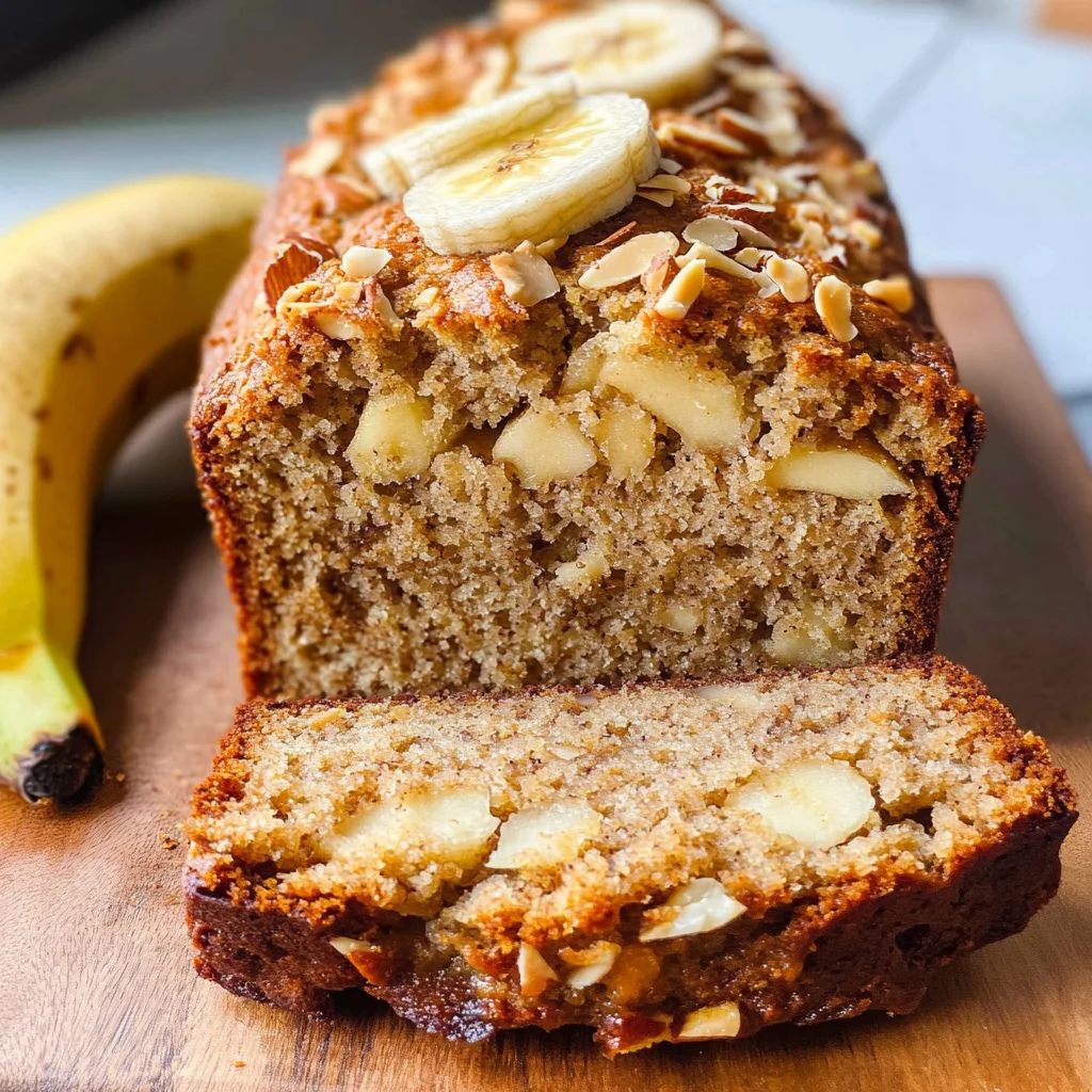 Bananenbrot mit Apfel