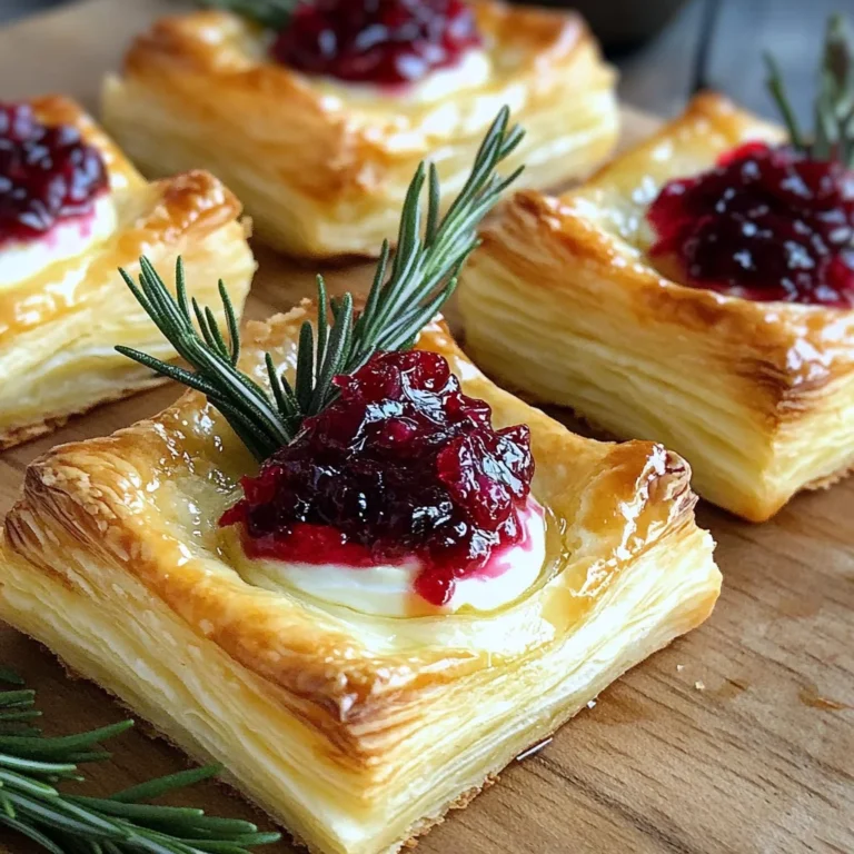 Blätterteig-Häppchen mit Camembert