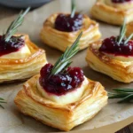 Blätterteig-Häppchen mit Camembert