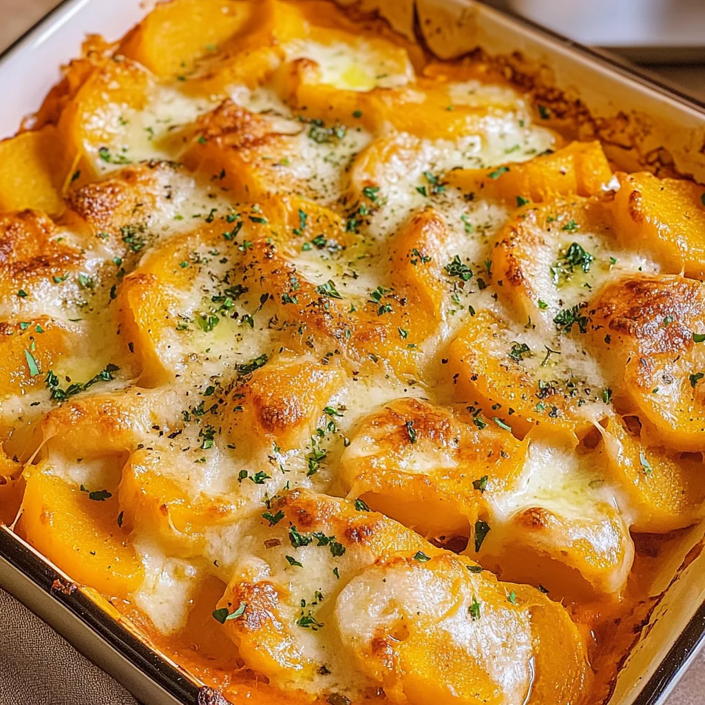 Butternut-Kürbis-Auflauf mit Gnocchi