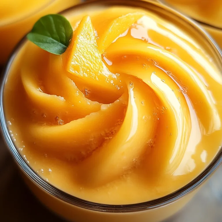 Cremige Mango-Mousse