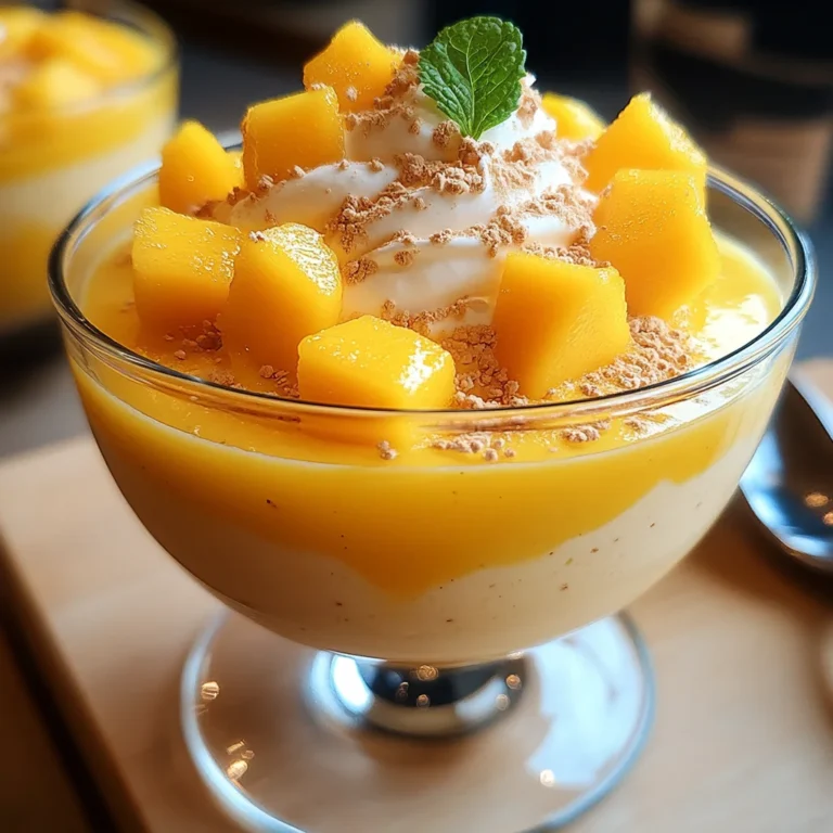 Cremige Mango-Mousse