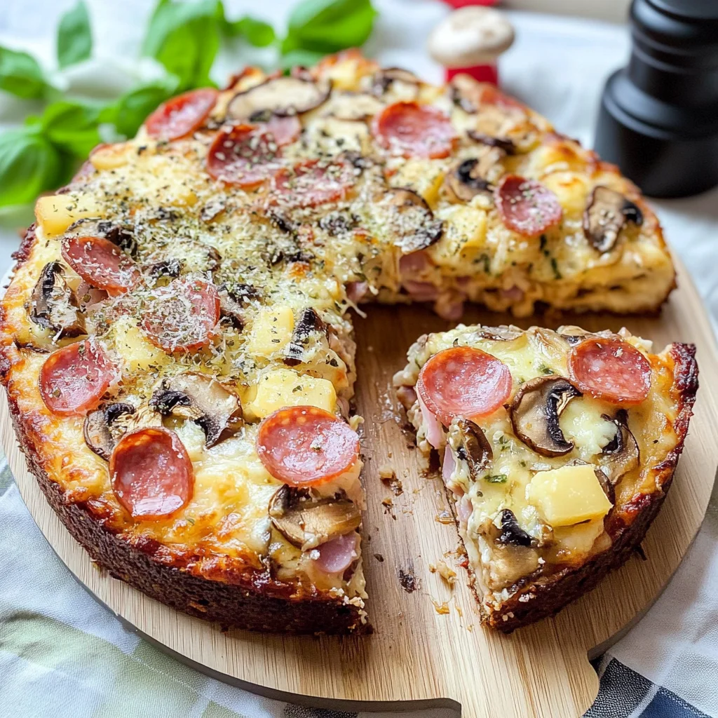 Einfacher Pizzakuchen - herzhaft lecker