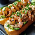 Gegrillte Shrimp-Rollen auf Brioche-Brötchen