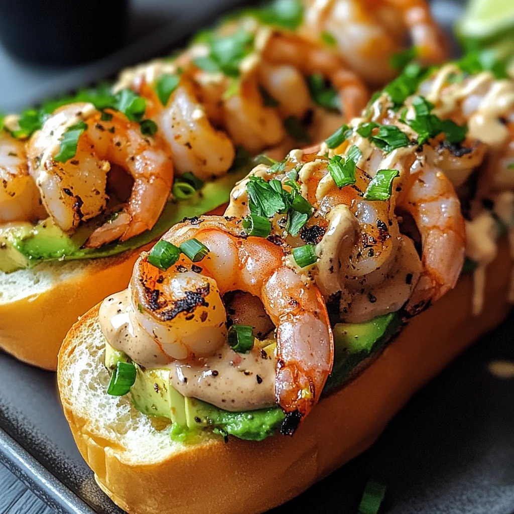 Gegrillte Shrimp-Rollen auf Brioche-Brötchen