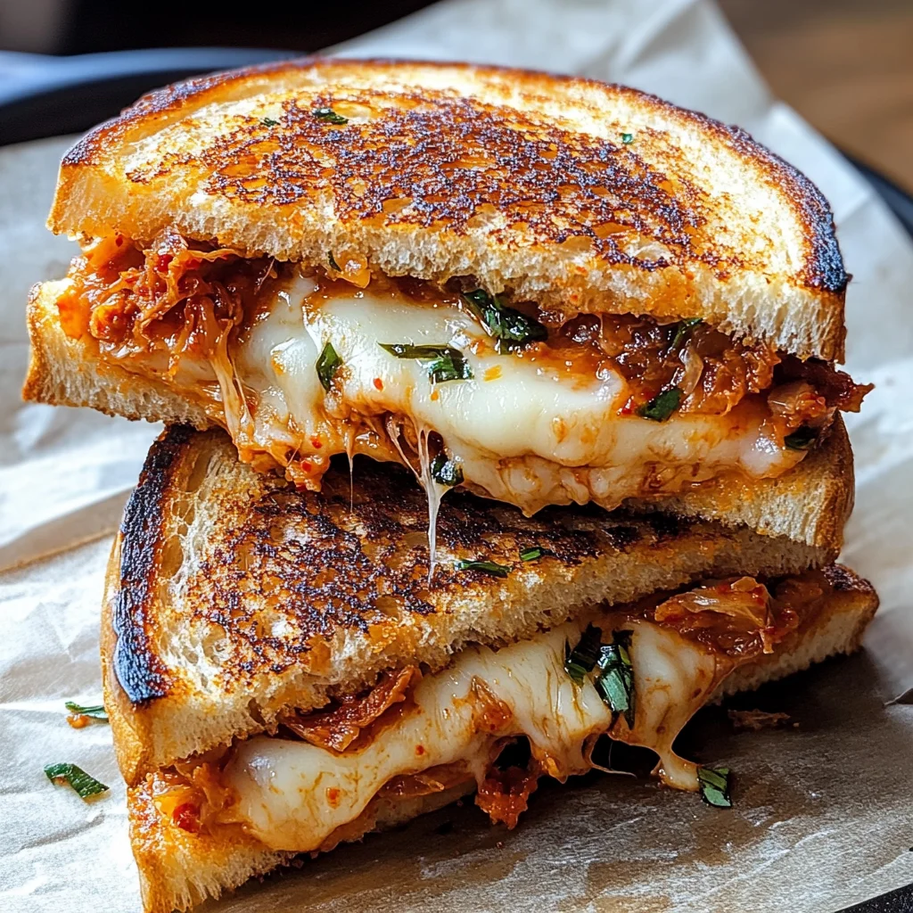 Gegrillter Kimchi-Käse