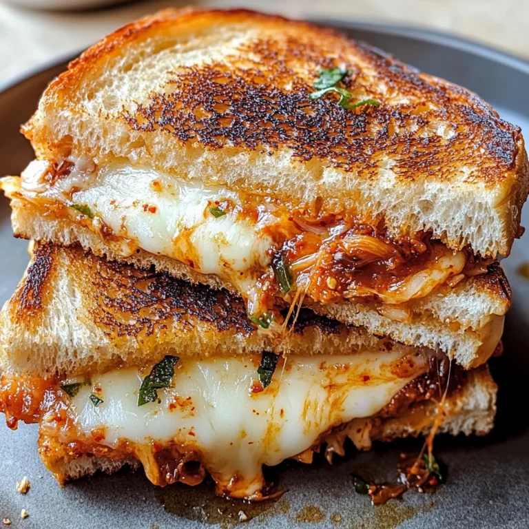 Gegrillter Kimchi-Käse