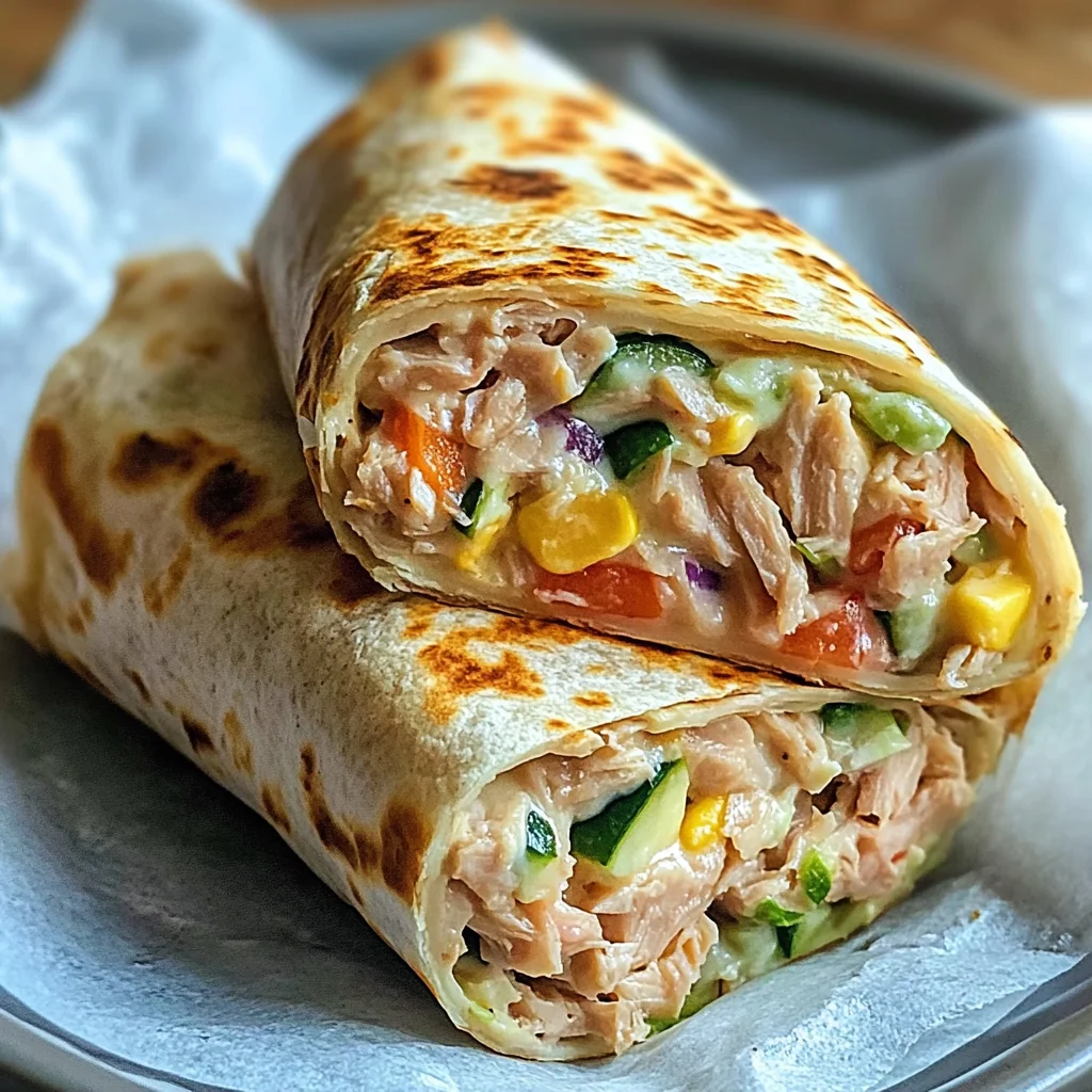 Gesunder Thunfisch-Wrap