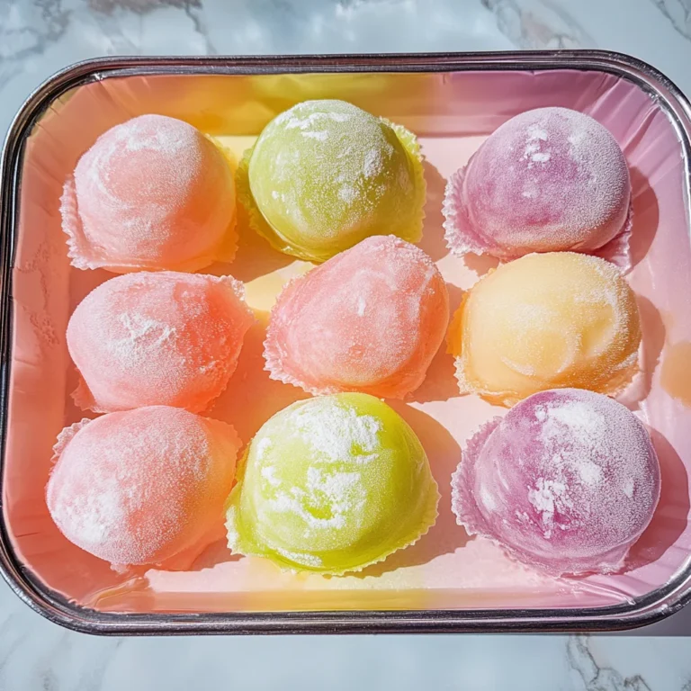 Hausgemachtes Mochi-Eis