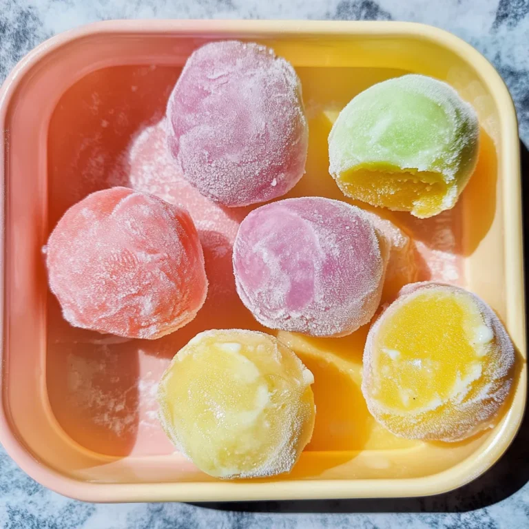 Hausgemachtes Mochi-Eis