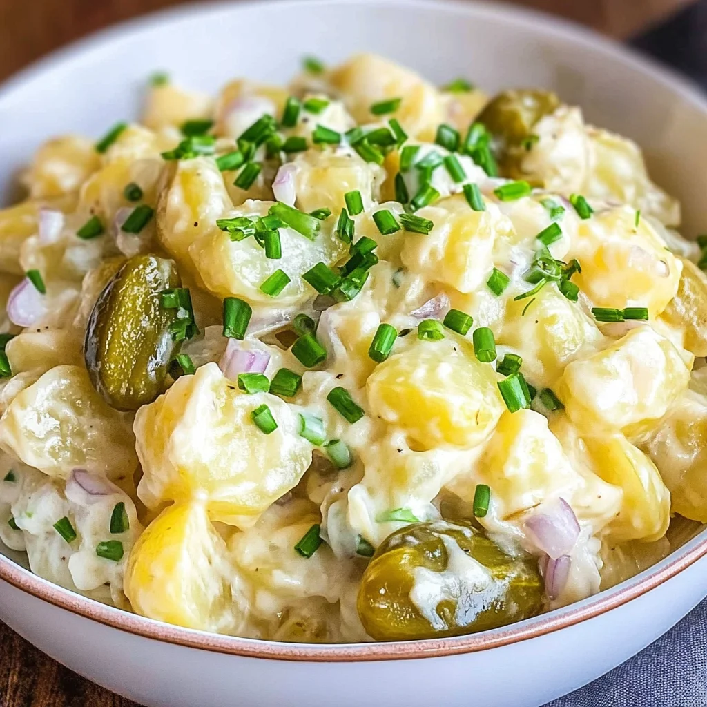 Kartoffelsalat mit Mayo & Brühe