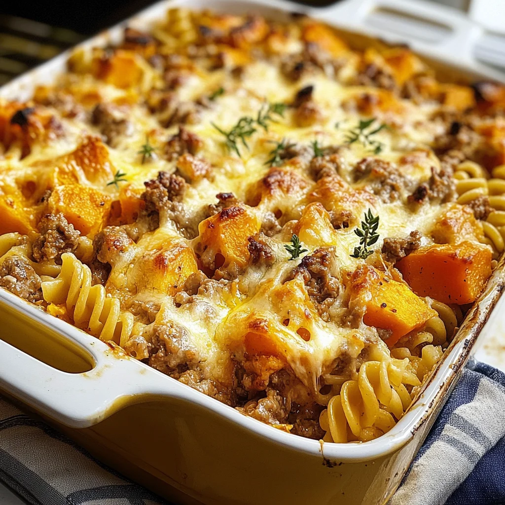 Kürbis-Hackfleisch-Auflauf