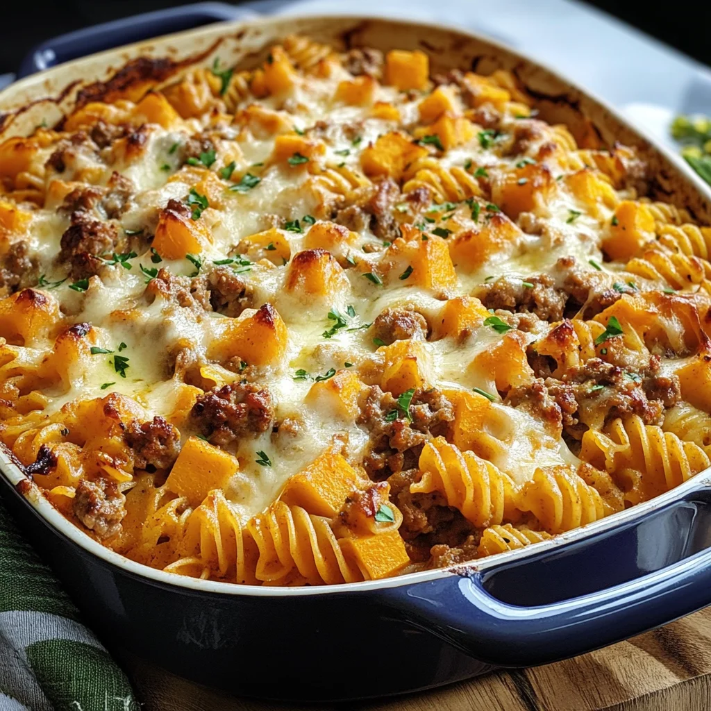 Kürbis-Hackfleisch-Auflauf