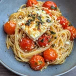 Ofen Feta Pasta - One Pot Spaghetti mit Tomaten Feta Soße