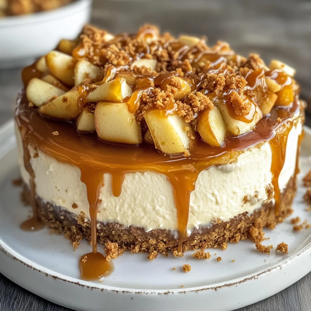 Salted Caramel Apple Pie Cheesecake Recipe