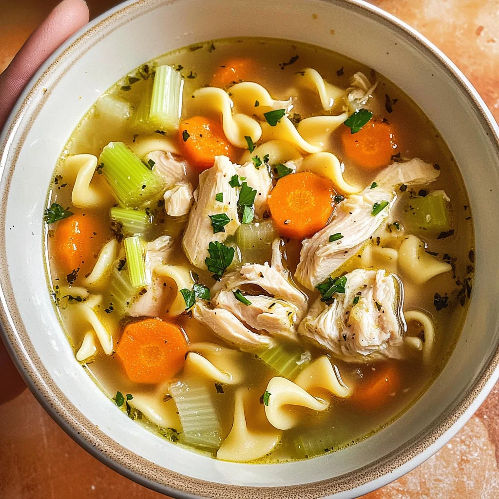 Schnelle Hühnersuppe mit Hähnchenschenkeln