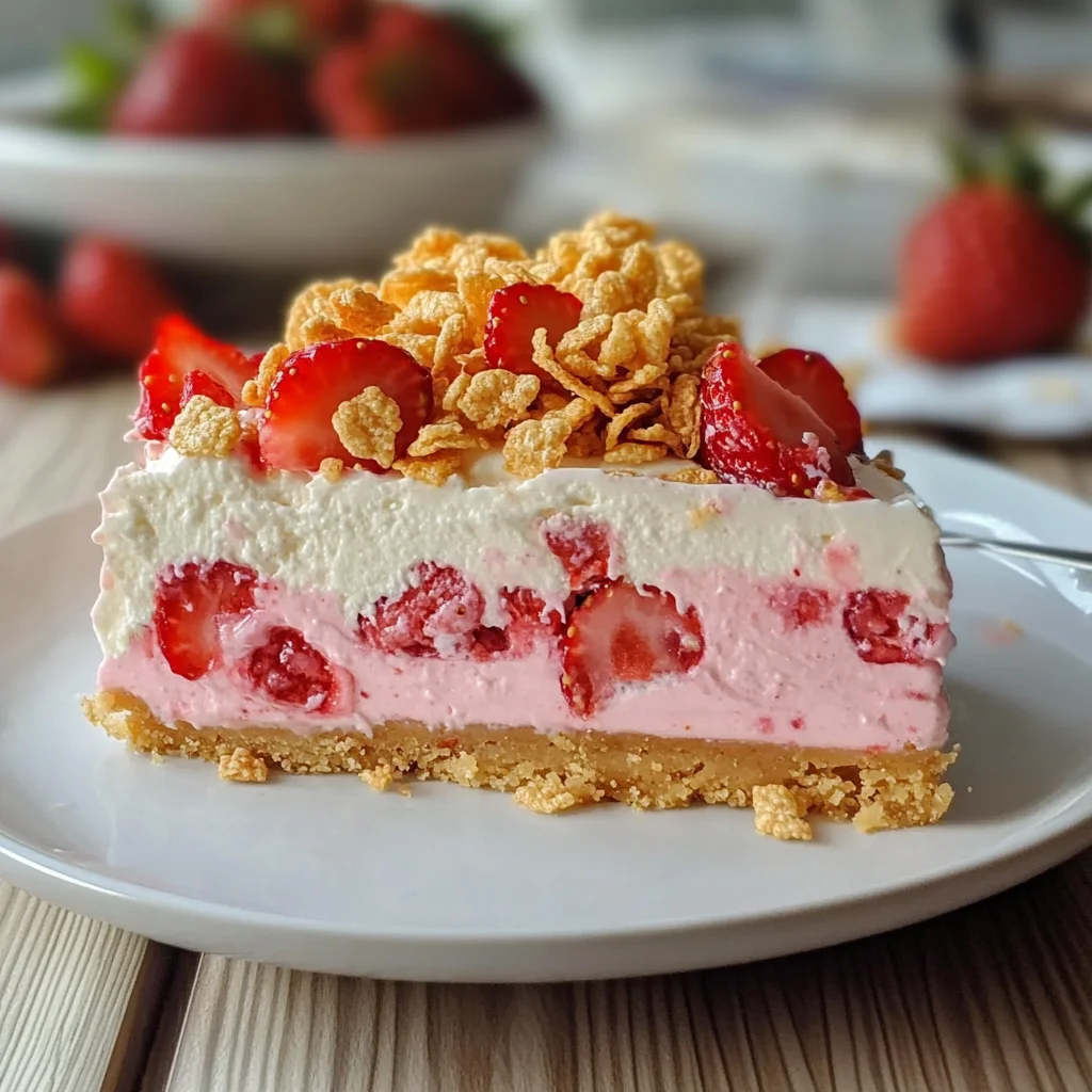 Strawberry Crunch Cheesecake