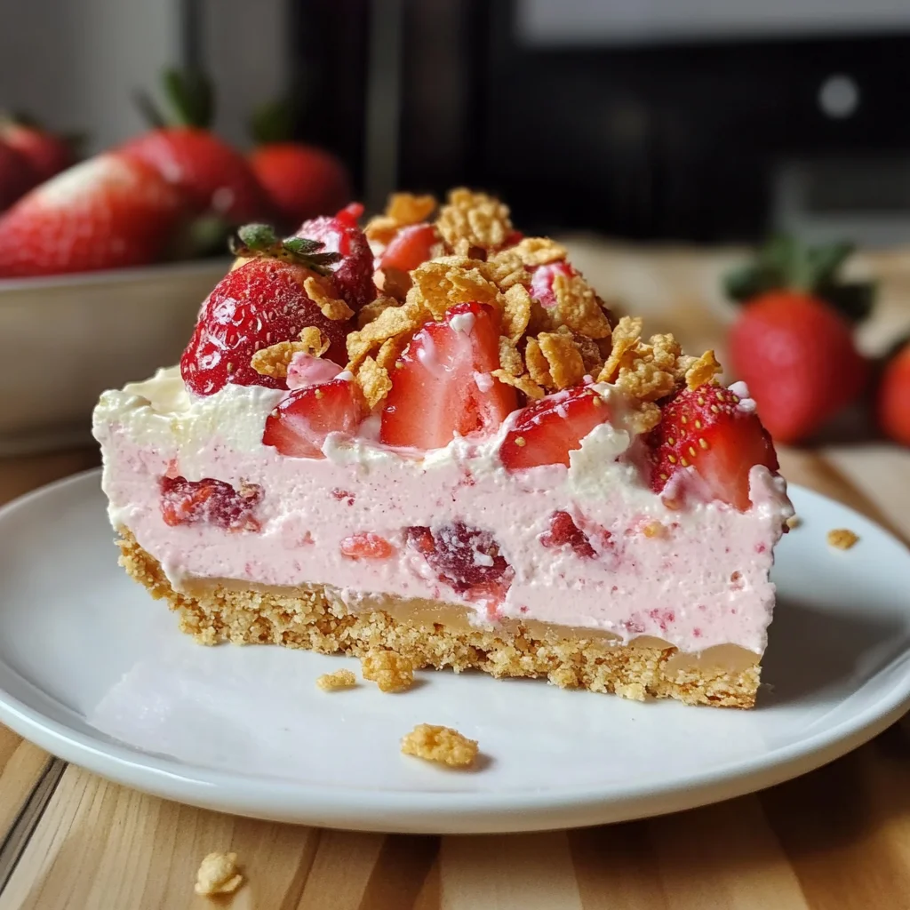 Strawberry Crunch Cheesecake