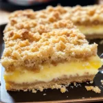 Streuselkuchen mit Pudding vom Blech