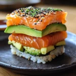Sushi-Burger – Ein glutenfreies Rezept mit Avocado und Lachs