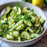 Zucchinisalat roh geraspelt